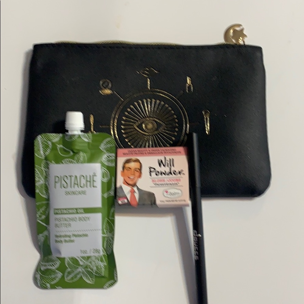 SpookyHallowen black ipsy bag with products
